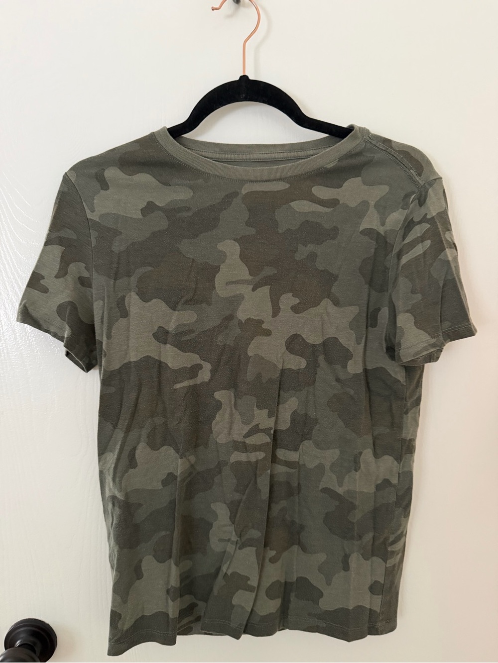 Cat & Jack Olive Green Camo Short Sleeve Tee